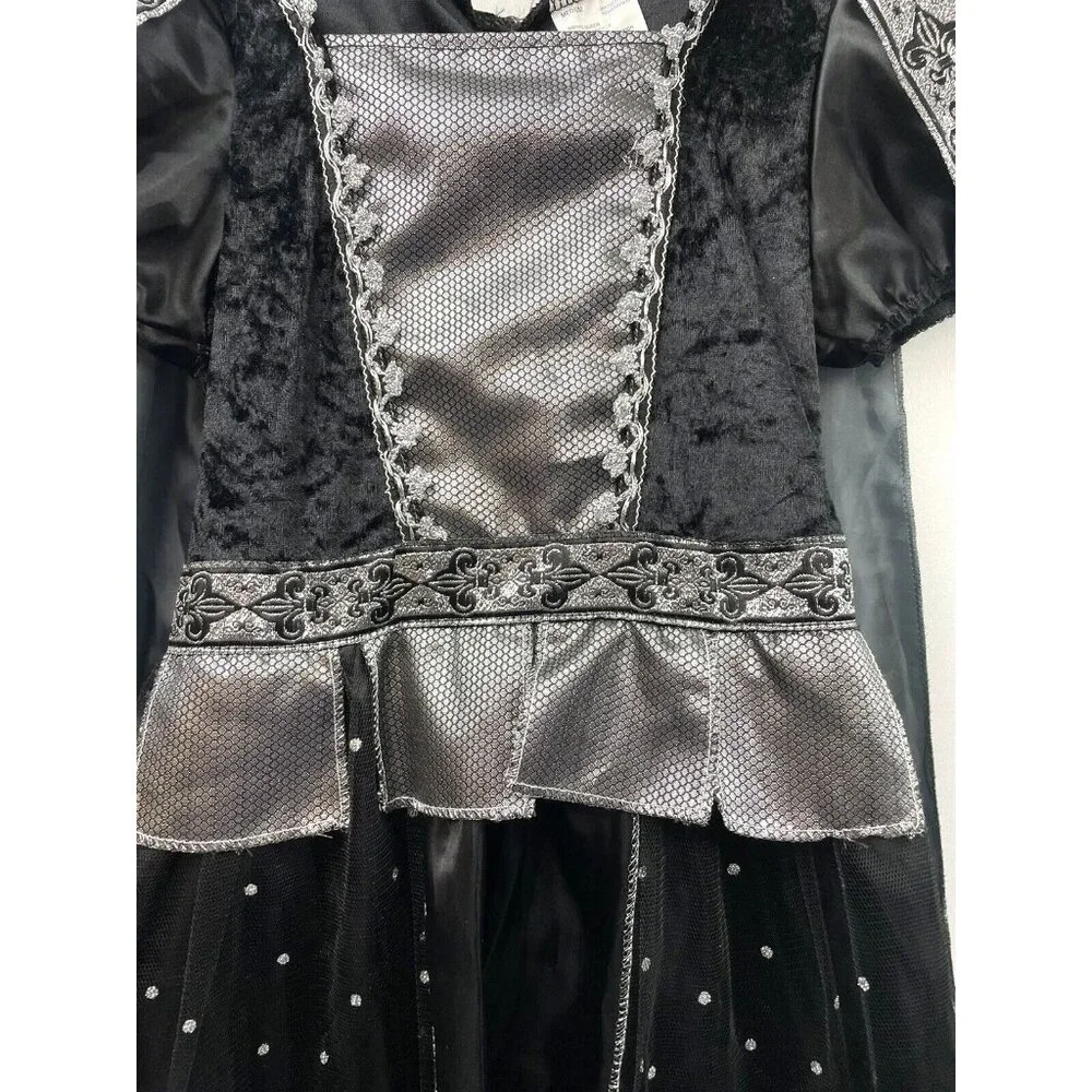 Girls' Gothic Queen Halloween Costume Dress Size Medium 10-12 Years